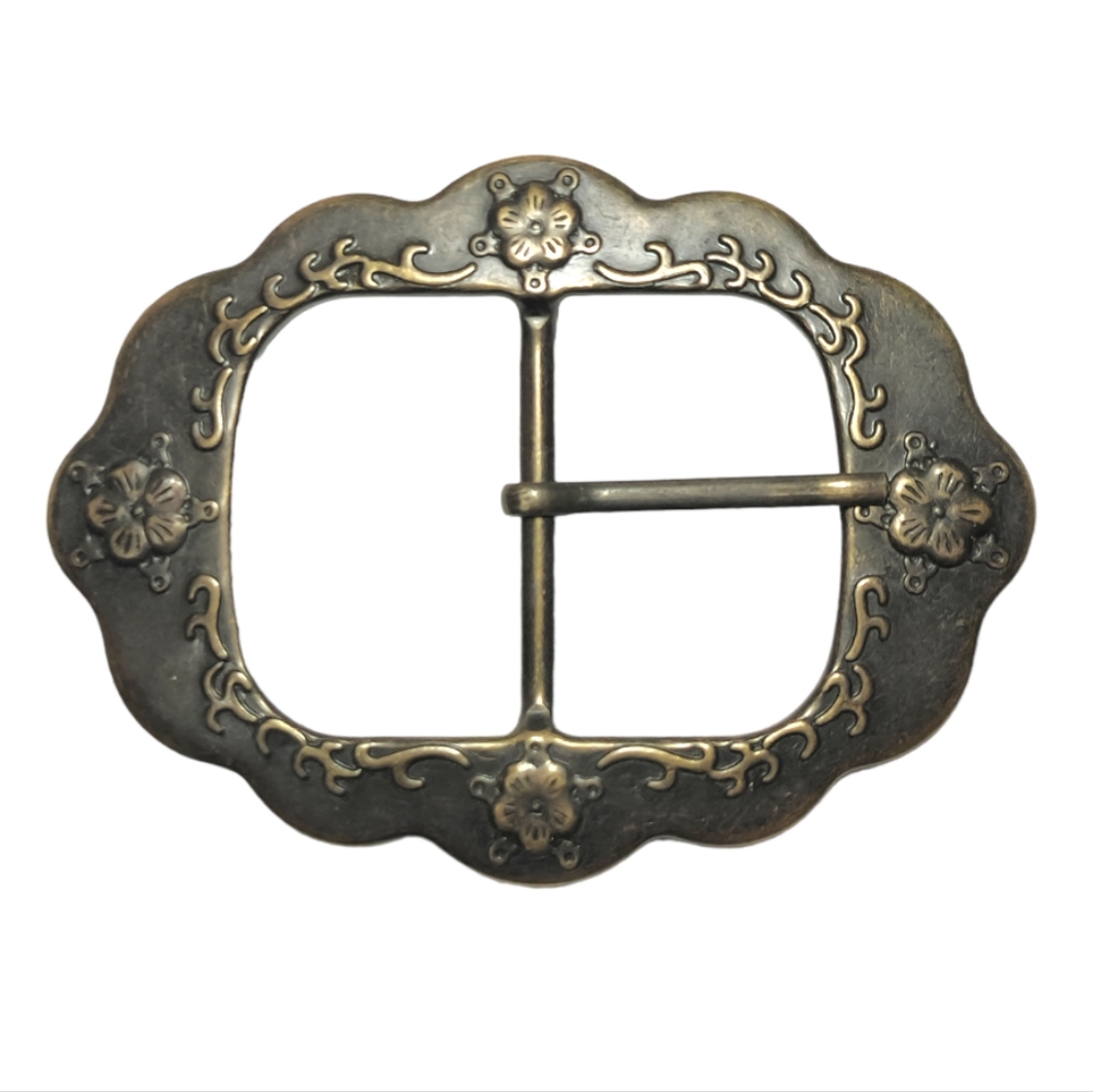Flower Petal Metal Belt Buckle